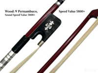 Aged Pernambuco Wood Cello Bow 4/4 MiaoSenGuang ZWA13 Professional Solo Performance Bow
