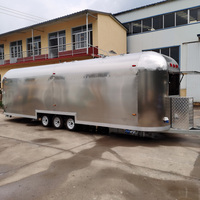 Truk Makanan Jalanan 2026 Gaya Baru, Mobile, Berkilau, Stylish, Dapat Diderek, Berbahan Aluminium Fiberglass, untuk Pizza dan Camilan