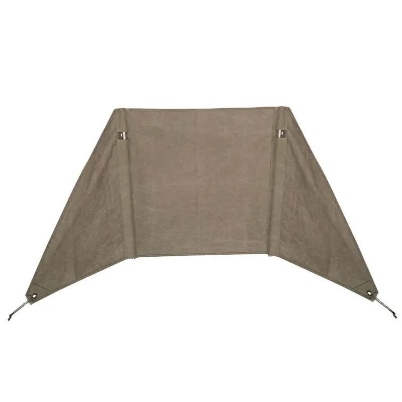 In Stock Hot Selling 100% Polyester Canvas Fabric Camping Stove Windshield For Camping Garden Charcoal Grills Windshield