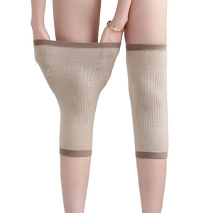 Genouillères en cachemire pour femmes, chauffe-jambes chauds, fins, antidérapants, pour usage au bureau, soins aux personnes âgées - Product Image 5