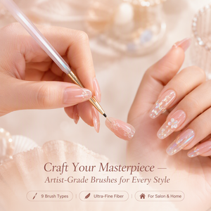 Ensemble de pinceaux à ongles en gel dégradé avec manche rose, poils synthétiques denses pour logo personnalisé, manucure - Product Image 5