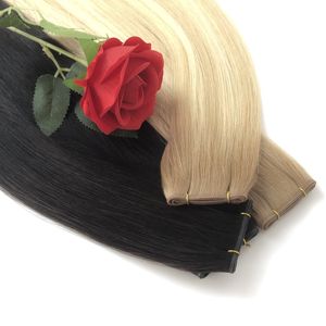 <span class=keywords><strong>Capelli</strong></span> russi di alta qualità <span class=keywords><strong>capelli</strong></span> geniale trama doppia disegnato extension #613 colore dritto per donne bianche - Product Image 1