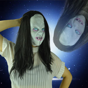 Halloween <span class=keywords><strong>Horreur</strong></span> pour Ghost Face Mask Scary Trick Props avec Cheveux Noirs Chastity Zombie Body pour <span class=keywords><strong>Thriller</strong></span> Head Cover pour Pâques - Product Image 3