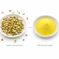 Pabrik LCHBIO Quercetin 98% Dihidrat Bubuk CAS 6151-25-3 Ekstrak Herbal Alami Premium yang Diekstrak dengan Pelarut, Makanan Kesehatan