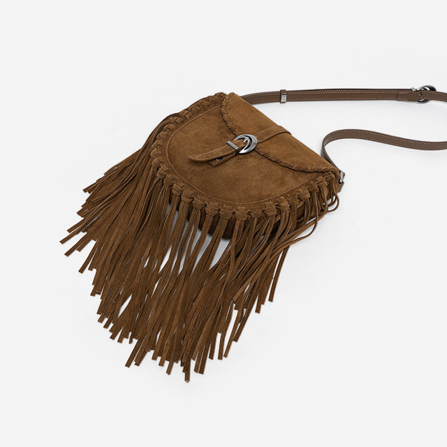Women's Saddle Bags Suede Bags Genuine Leather Women's Bags Luxury Hand Bag Shoulder Bags Hand Bags