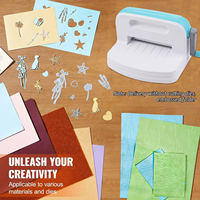 Macchina per Scrapbooking A5 Manuale Fai-da-te per Artigianato Artistico, Creazione di Biglietti, Fustellatura, Goffratura, Timbri su Carta, Modellazione e Tecniche di Finitura