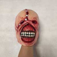 Accessoires d'Horreur pour Halloween Masque de Tyran Resident Evil Cosplay Scars Zombie Tracker Headgear Terror Devil