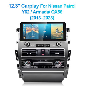Autoradio Android 12,3 pouces Navihua pour Nissan Patrol Y62 / Armada QX56 QX80 2013-2023 CarPlay Android Auto 4G WiFi GPS multimédia - Product Image 1