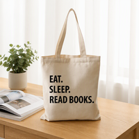 Sacs en toile réutilisables OEM Fashion Book, petits sacs de shopping, sacs de plage, sacs d'épicerie en coton, sacs de shopping pour femmes, écologiques, recyclables, cadeaux