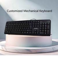 Teclado USB con Cable JEDEL de 104 Teclas, Tamaño Completo con Teclado Numérico para Oficina y Hogar