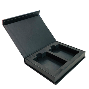 Custom Luxury Black Magnetic Gift Box For Small Product Packaging Paper Box