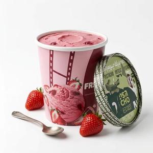 Vente en gros de bols à crème glacée en papier biodégradable de qualité alimentaire, écologiques, imperméables, personnalisés, 12 oz (360 ml), avec logo imprimé - Product Image 5