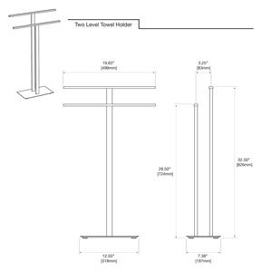 Portasciugamani autoportante a forma di T portasciugamani portasciugamani in acciaio inossidabile per <span class=keywords><strong>bagno</strong></span> - Product Image 6