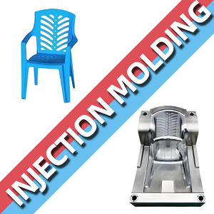 ISO 9001 chứng nhận H13 thép nhựa ghế tiêm khuôn tùy chỉnh đồ nội thất sản xuất thép tốc độ cao ép phun - Product Image 1