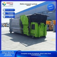 Compresseur de déchets mobile intelligent personnalisé, résistant aux hautes températures et hermétique, solution de gestion des déchets pour le Moyen-Orient