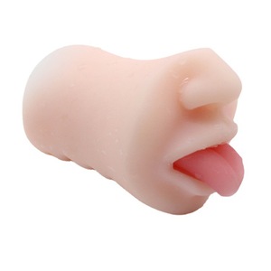 Realistischer männlicher Mastur bator mit realistischer strukturierter Mund-<span class=keywords><strong>Vagina</strong></span>, lebensechtem Sexspielzeug mit Gesicht und Zähnen, Deep Throat Oral für Männer - Product Image 3