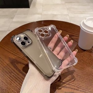 Coque de téléphone souple transparente en TPU pour <span class=keywords><strong>iPhone</strong></span> 16 Pro Max Airbag <span class=keywords><strong>coin</strong></span> Anti-chute housse de protection pour <span class=keywords><strong>iPhone</strong></span> 16 15 14 13 - Product Image 2