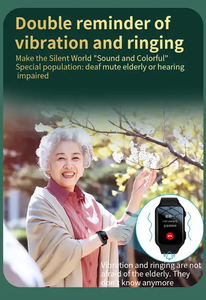 2024 Smartwatch à écran tactile de haute qualité pour hommes et femmes âgés, appel SOS d'<span class=keywords><strong>urgence</strong></span> personnel, moniteur de santé, <span class=keywords><strong>montre</strong></span> senior - Product Image 5