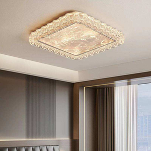 Lámpara de Techo <span class=keywords><strong>Rectangular</strong></span> Moderna de Lujo, Acrílico y Acero Inoxidable, <span class=keywords><strong>LED</strong></span>, para Sala de Estar, Dormitorio, Hotel, Pasillo - Product Image 2