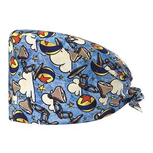 Uniforme Médico, <span class=keywords><strong>Gorro</strong></span> Quirúrgico Nuevo <span class=keywords><strong>con</strong></span> Estampado para Mujer, Gorros Quirúrgicos <span class=keywords><strong>con</strong></span> Botones, Gorros de Trabajo Ajustables <span class=keywords><strong>con</strong></span> Banda Absorbente, Multicolores - Product Image 5