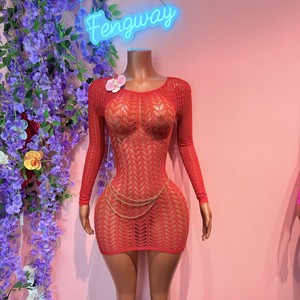 Women <strong>Elastic</strong> Fitness Fashion Solid Skinny Bodycon Mini <strong>Dresses</strong> Summer Hot Sale Women Sexy Mesh <strong>Dress</strong> - Product Image 2