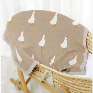 100% manta de algodón orgánico para bebé, diseño de punto Jacquard sólido, herencia de ganchillo, portador de cochecito, envoltura súper suave - Product Image 2