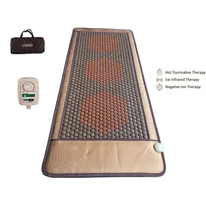 Matelas de lit de Massage thermique en Jade de corée, pierre de santé, Germanium, thérapie par Anion infrarouge lointain, matelas de Tourmaline de Massage