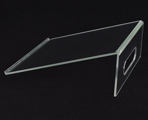 Espositore da Tavolo per Cartellini Prezzi con Bordo Frontale per Etichette Prodotti, Menu, Vetrine, Espositore in Acrilico per Discorsi, Supporto per Libri - Product Image 5