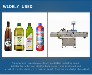 เครื่องติดฉลากสามด้านอัตโนมัติสำหรับขวดแก้วพลาสติก PET พร้อมระบบติดฉลากขวดสี่เหลี่ยมกลมแบนใช้วันที่ - Product Image 2