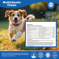 OEM Advanced 23-en-1 Friandises multivitaminées pour chiens Force Avancée Soutien Complet du Corps Articulations Intestins Peau Cœur Cerveau Immunité Foie de Porc
