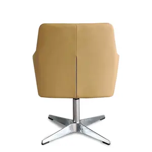 Modern Brown Pu Leather Rotating Swivel Boss Manager Executive Chair Office Negotiation Reception Conference Meeting Room Chairs