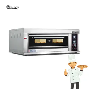 Yearmay Fabrikant 1 Dek 4 Trays Food Truck Rvs Commerciële Draagbare Gas Pizza Oven