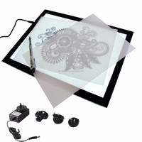 Tablette de dessin LED A4, planche à dessin, bloc de copie, tablette d'écriture, tablette à croquis, boîte lumineuse publicitaire Wacom, tablette à lumière LED pour traçage