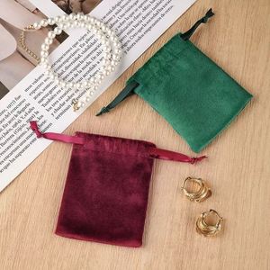 Pochette en velours personnalisée avec logo estampé à chaud, sac cadeau avec impression sérigraphique, recyclable - Product Image 2