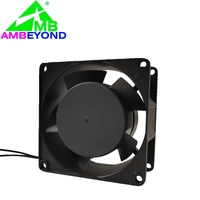 Ventilateur axial AC 110V 115V 220V 240V à double roulement à billes 80x80x38mm pour ventilation d'armoire et extraction