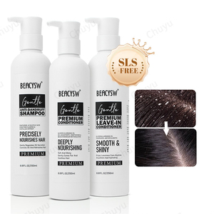 Juego de cuidado del cabello suave de etiqueta privada, Champú Acondicionador, acondicionador sin enjuague, <span class=keywords><strong>W</strong></span> <span class=keywords><strong>ingredientes</strong></span> reparadores hidratantes anticaspa - Product Image 1