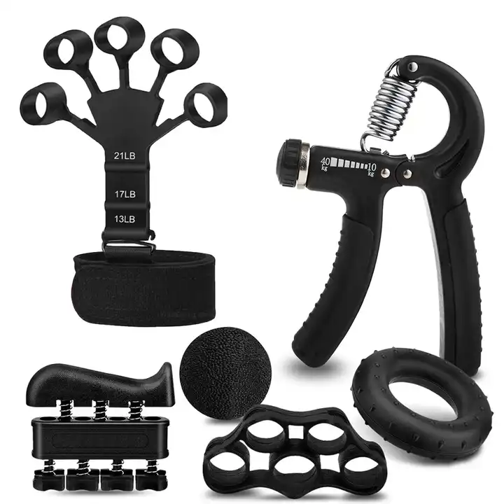 Grip Strength Trainer Workout Kit  5 Pack , Verstelbare Weerstand Tellen Handgrijper