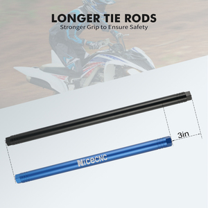 NICECNC - Extremos de Barra de Dirección Negros para ATV Yamaha <span class=keywords><strong>Raptor</strong></span> <span class=keywords><strong>700</strong></span> YFM700 <span class=keywords><strong>2013</strong></span> 2015-2021 2022-2024 - Product Image 3