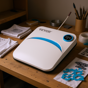 Vevor 9x9 Inch Heat <b>Press</b> Machine Flatbed Manual Sublimation Transfer For T-Shirt Bags Pillows Vinyl Garment Printing - Product Image 2