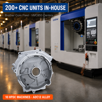 Cache-moteur en aluminium moulé sous pression pour NEV, usiné CNC ADC12, pour moteur électrique, groupe électrogène 5GF, OEM, MOQ 100 pièces