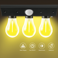 Lampe Solaire de Jardin en Plastique à Détection de Mouvement, Étanche, pour Cour et Villa, Fourniture en Gros, Service de Conception Fourni