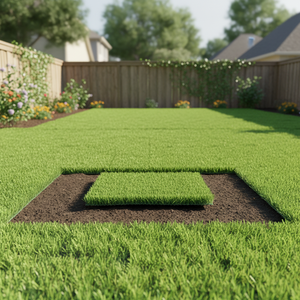 <span class=keywords><strong>Gazon</strong></span> artificiel synthétique <span class=keywords><strong>en</strong></span> <span class=keywords><strong>rouleau</strong></span> pour aménagement extérieur, tapis vert olive pour extérieur - Product Image 4