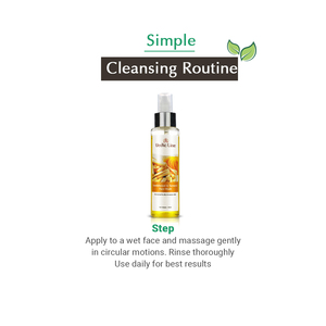 Nettoyant visage au bois de santal et au curcuma 200 ml, nettoyant facial à base de plantes pour un nettoyage en profondeur, éclaircissant et purifiant, au meilleur prix - Product Image 4