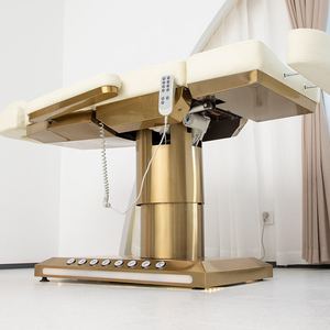 Table de massage électrique moderne et réglable, beige, pour techniciennes en extensions de cils, lit de clinique esthétique - Product Image 2