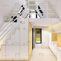 Casa Prefabricada Moderna de Dos Pisos, Tipo Cápsula Espacial de Acero, Ecológica, Impermeable, Hoteles Comerciales Modulares, Resistente al Fuego, Marca XINGANG