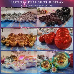 Pvc quảng cáo inflatables bán Hot Big Shinny bóng phản chiếu bóng giáng sinh gương <span class=keywords><strong>Sphere</strong></span>/Inflatable gương bóng bóng - Product Image 2
