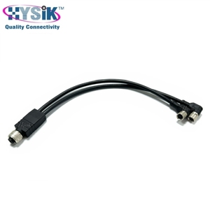 M8 3-pins mannelijke kabel naar open uiteinde met pigtail-aansluitingen IP67 op maat gemaakte kabelassemblage voor automatisering - Product Image 6