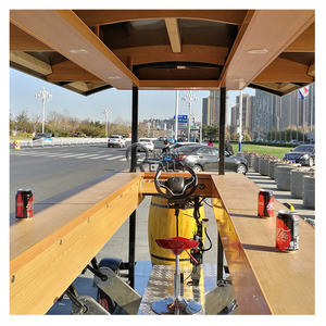 Fabricant de vélos électriques avec pédales, bus touristique urbain, vélo de fête, vélo <span class=keywords><strong>pub</strong></span>, vélo à pédales, bar à vélo, vélo à bière - Product Image 6