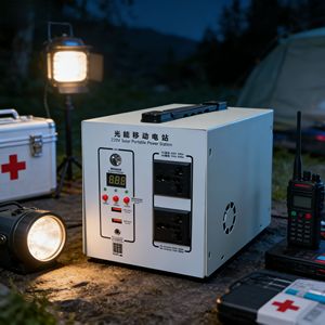 UPS Portátil de 330w, Batería de 256Wh, Onda Sinusoidal Modificada, Carga Solar, 2 Tomas de CA para Camping y Emergencias - Product Image 3