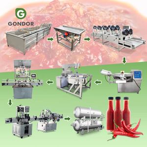 Ligne de production de mayonnaise, ketchup, sauce chili, sauce tomate et machine de broyage de piments pour moulin colloïdal - Product Image 1